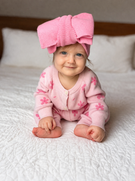 Knit Romper| Bloom Pink Pre-Order
