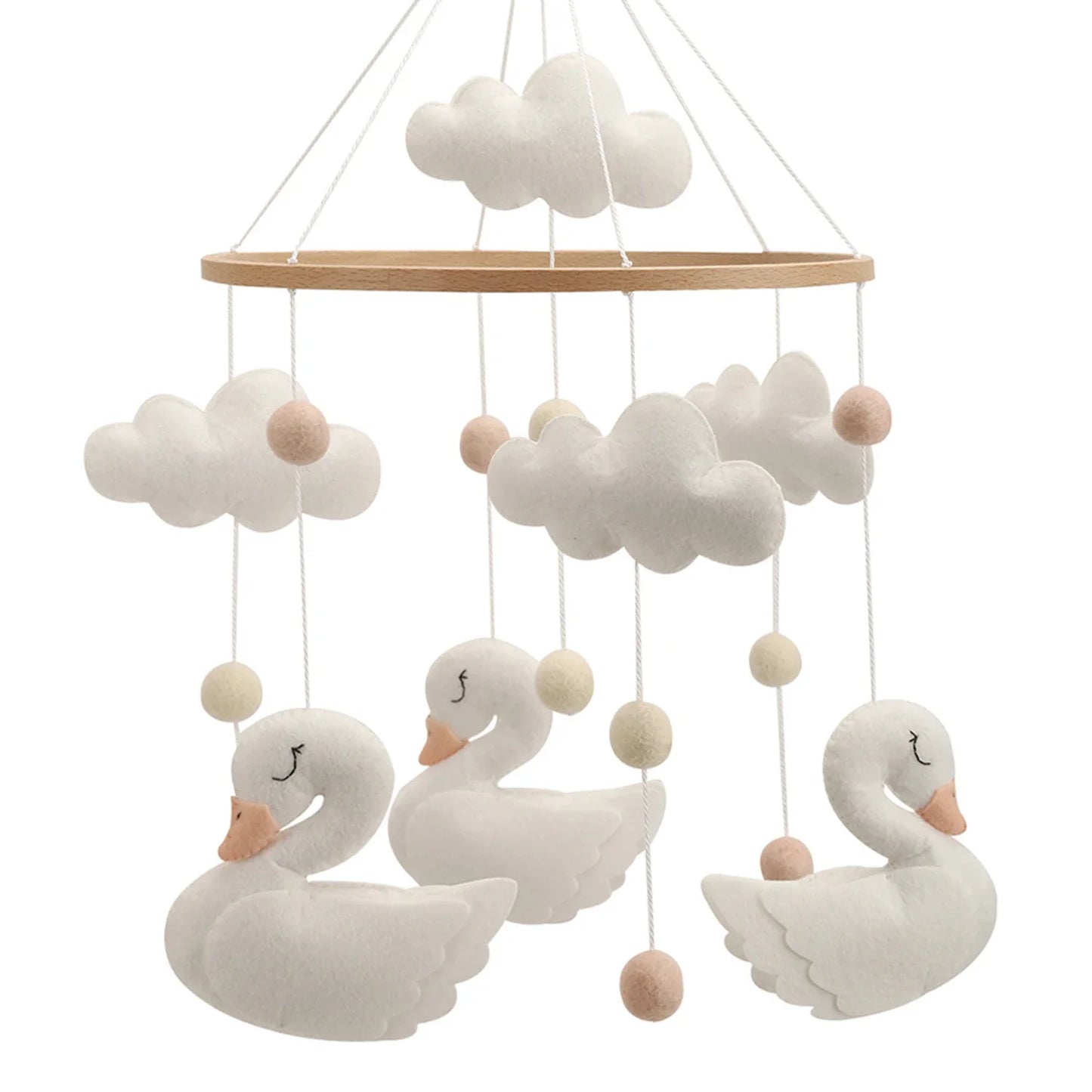 Swan Baby Mobile