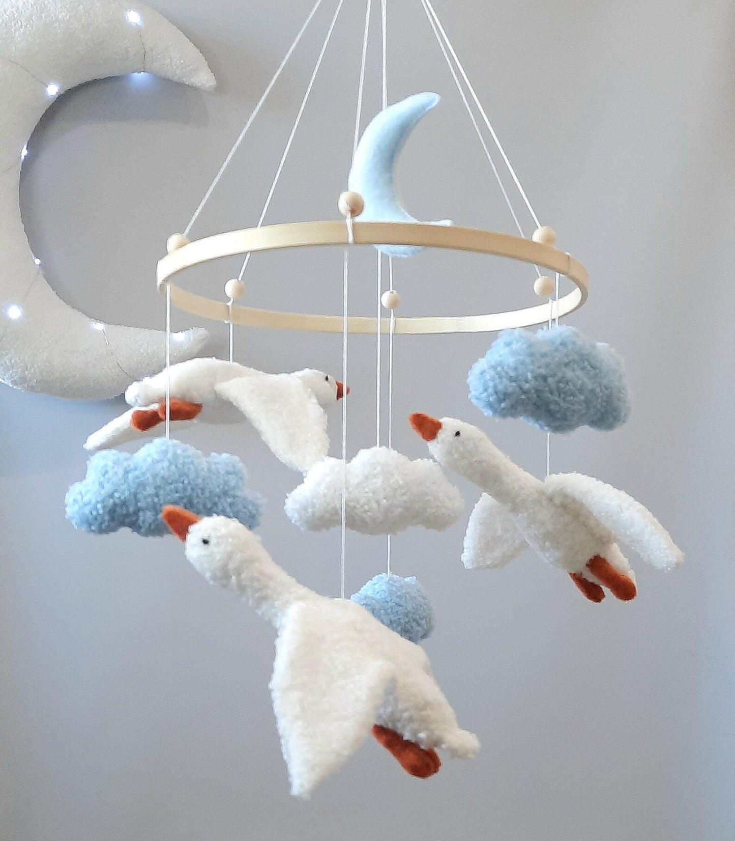Felt Geese Baby Mobile