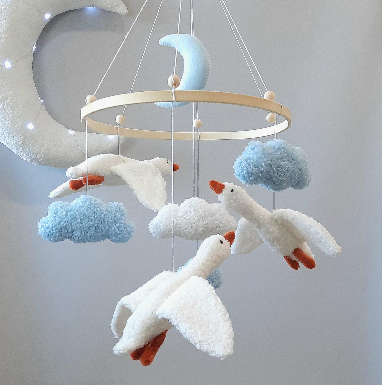Felt Geese Baby Mobile
