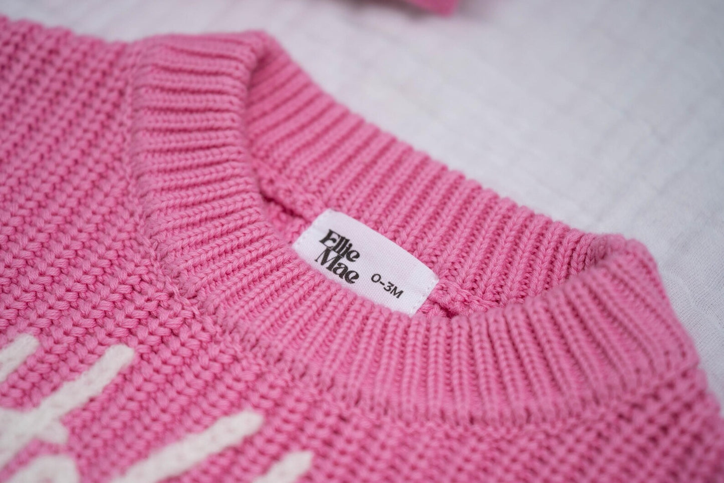 'Hello World' Chunky Knit Jumper - Pink