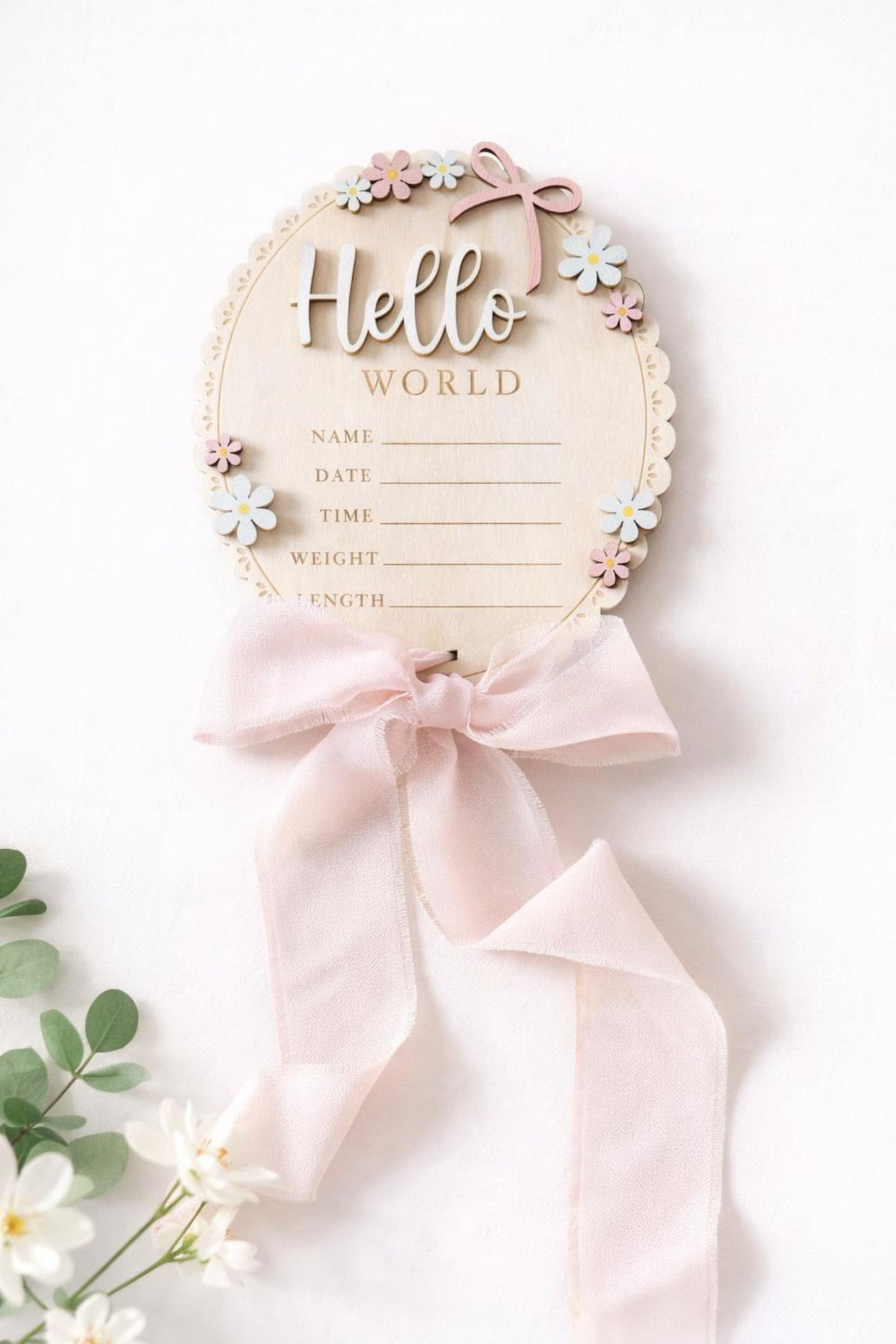 Bow 'Hello World' Plaque