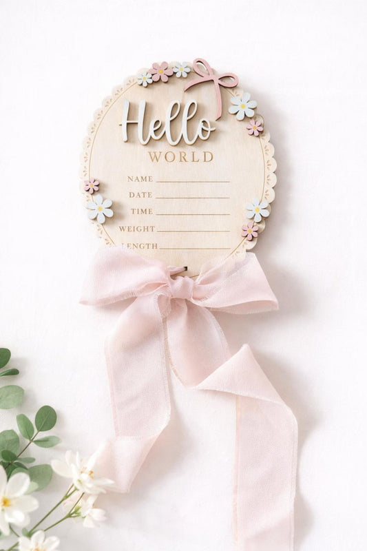 Bow 'Hello World' Plaque