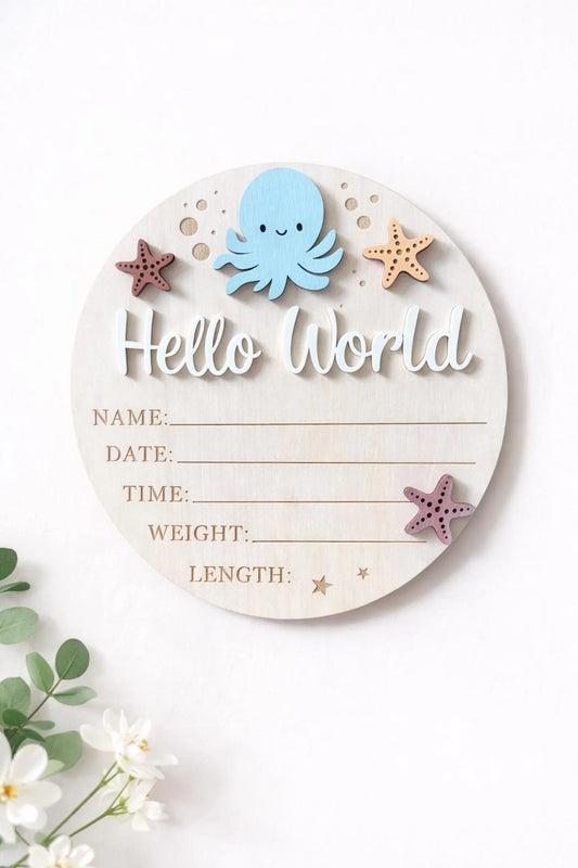 Under the Sea 'Hello World' Plaque