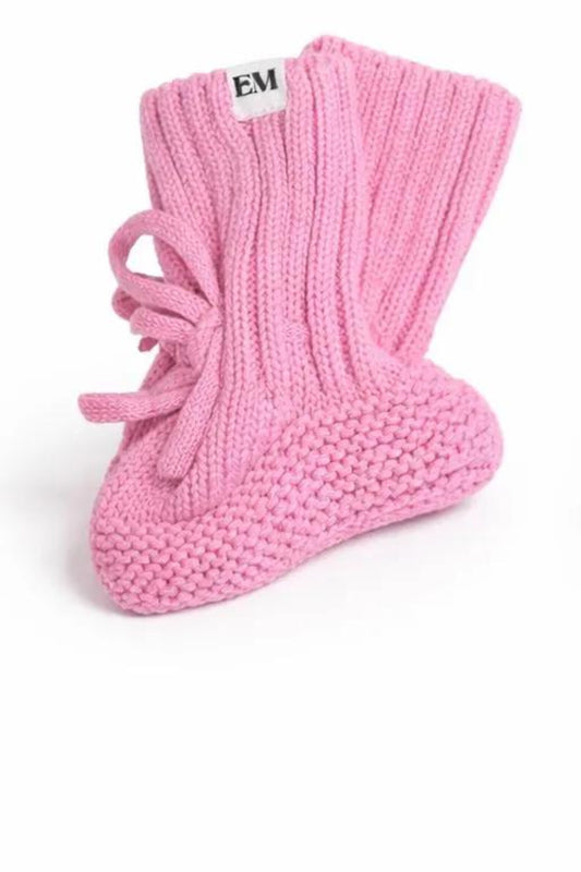 Knitted Booties| Pink