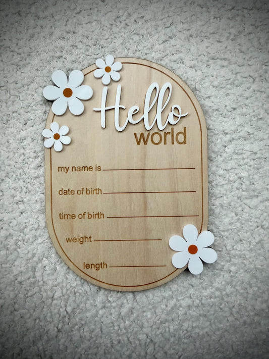 Daisy 'Hello World' Plaque
