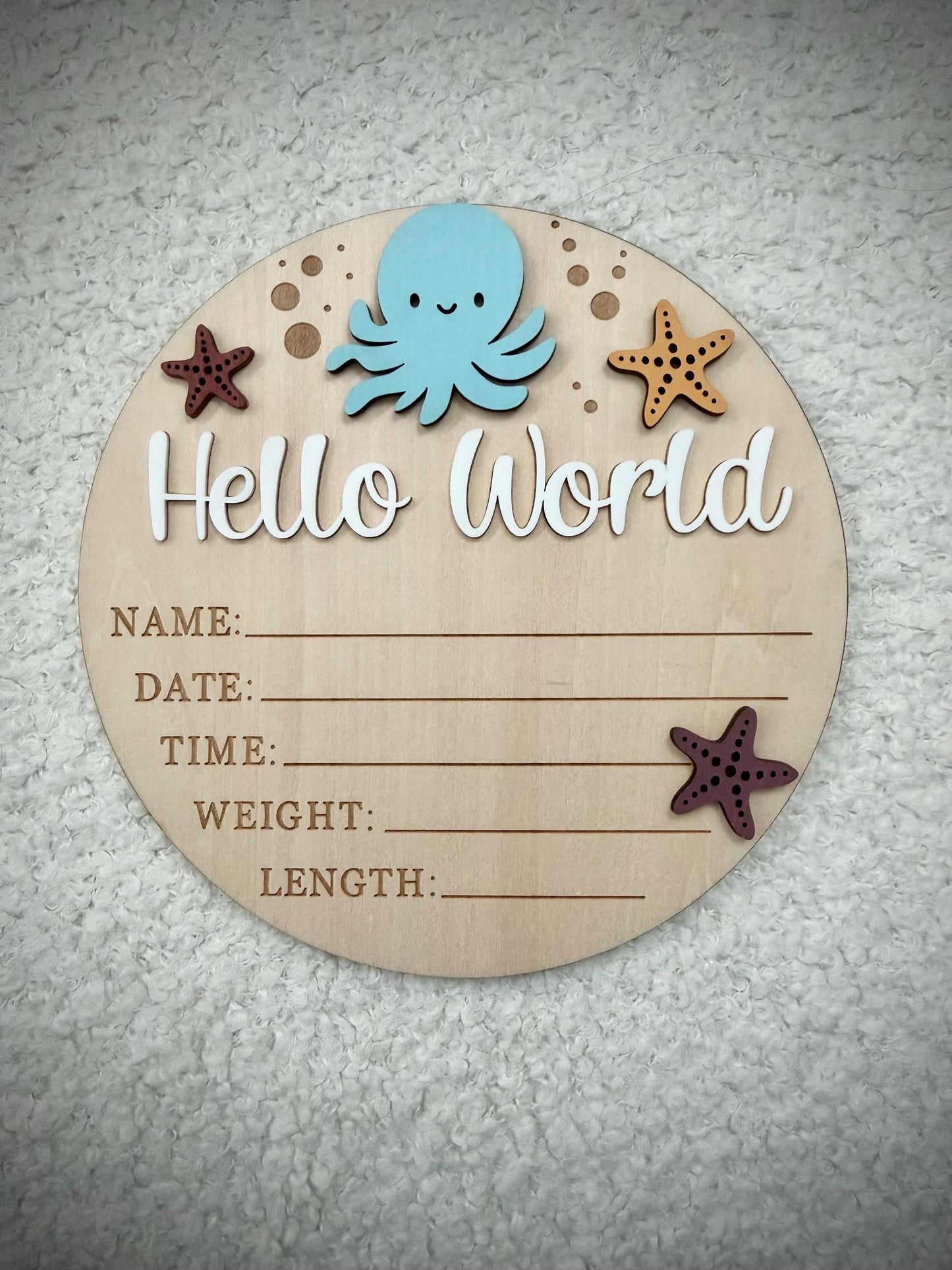 Under the Sea 'Hello World' Plaque