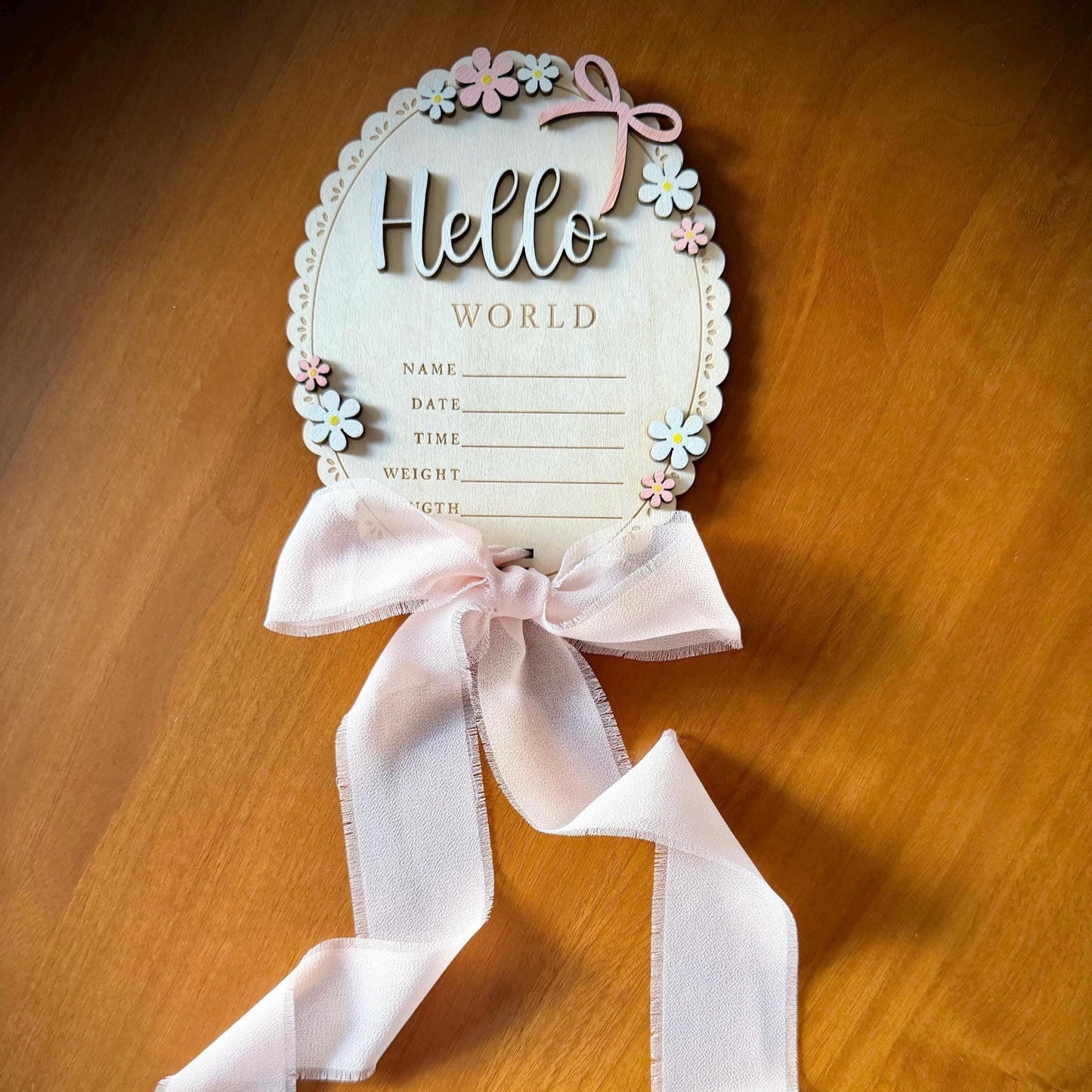Bow 'Hello World' Plaque