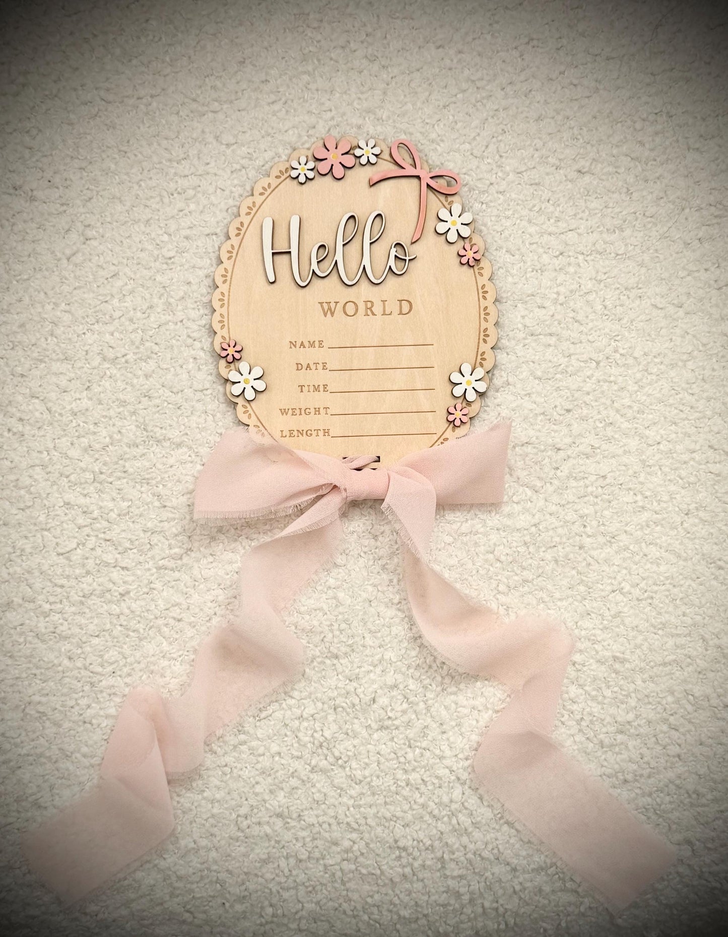 Bow 'Hello World' Plaque